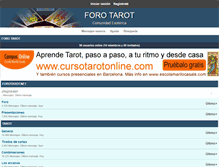 Tablet Screenshot of forotarot.net